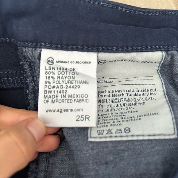 AG Adriano Goldschmied The Prima Mid Rise Cigarette Skinny Pants in Blue - Picture 9 of 11